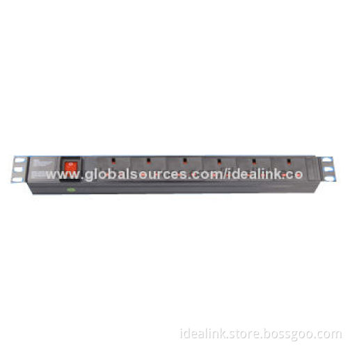 19-inch US type 7 ways smart PDU with surge protector